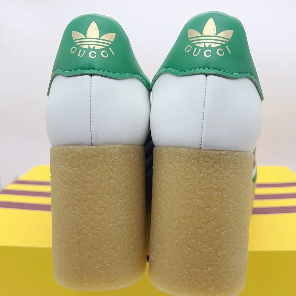 ❌SOLD❌NEW Gucci x Adidas Gazelle Leather Wedge Sneakers Size 39(9), 40(10) - Picture 4 of 12